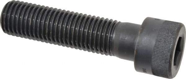 Holo-Krome - 1-8 UNC Hex Socket Drive, Socket Cap Screw - Alloy Steel, Black Oxide Finish, Partially Threaded, 4" Length Under Head - Industrial Tool & Supply