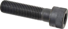 Holo-Krome - 1-8 UNC Hex Socket Drive, Socket Cap Screw - Alloy Steel, Black Oxide Finish, Partially Threaded, 4" Length Under Head - Industrial Tool & Supply