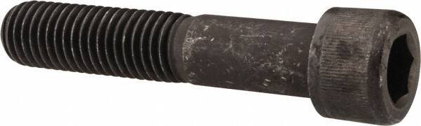 Holo-Krome - 1-8 UNC Hex Socket Drive, Socket Cap Screw - Alloy Steel, Black Oxide Finish, Partially Threaded, 4-1/2" Length Under Head - Industrial Tool & Supply