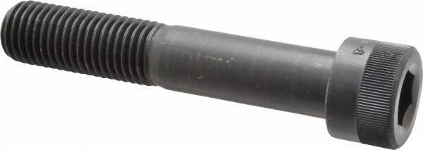 Holo-Krome - 1-8 UNC Hex Socket Drive, Socket Cap Screw - Alloy Steel, Black Oxide Finish, Partially Threaded, 5-1/2" Length Under Head - Industrial Tool & Supply
