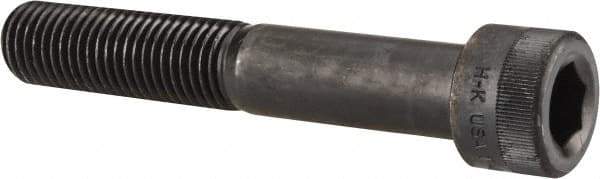 Holo-Krome - 1-8 UNC Hex Socket Drive, Socket Cap Screw - Alloy Steel, Black Oxide Finish, Partially Threaded, 6" Length Under Head - Industrial Tool & Supply