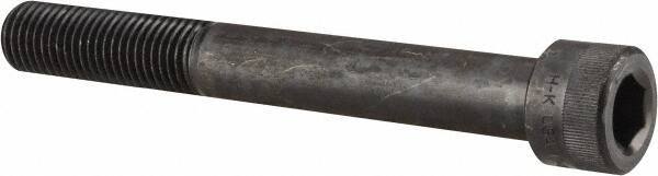 Holo-Krome - 1-8 UNC Hex Socket Drive, Socket Cap Screw - Alloy Steel, Black Oxide Finish, Partially Threaded, 8" Length Under Head - Industrial Tool & Supply