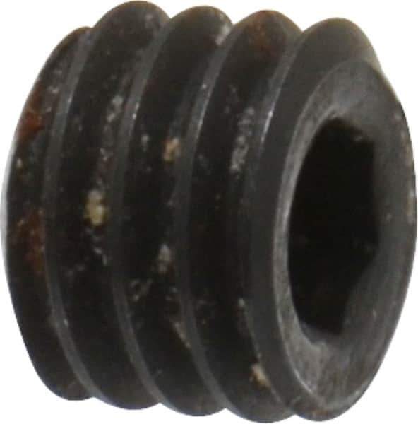 Holo-Krome - #8-36 UNF, 1/8" OAL, Cup Point Set Screw - Grade 8 Alloy Steel, 5/64" Key - Industrial Tool & Supply