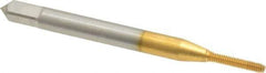 OSG - M1.6x0.35 Metric Coarse D3 Thread Limit Modified Bottoming Thread Forming Tap - Cobalt, TiN Finish, 1-5/8" OAL, 5/16" Thread Length, Right Hand Thread, Series HY-PRO NRT - Exact Industrial Supply