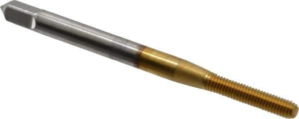 OSG - M2.6x0.45 Metric Coarse D3 Thread Limit Modified Bottoming Thread Forming Tap - Cobalt, TiN Finish, 1-13/16" OAL, 16mm Thread Length, Right Hand Thread, Series HY-PRO NRT - Exact Industrial Supply