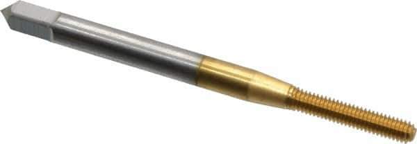 OSG - M2.5x0.45 Metric Coarse D3 Thread Limit Bottoming Thread Forming Tap - Cobalt, TiN Finish, 1-13/16" OAL, 1/2" Thread Length, Right Hand Thread, Series HY-PRO NRT - Exact Industrial Supply