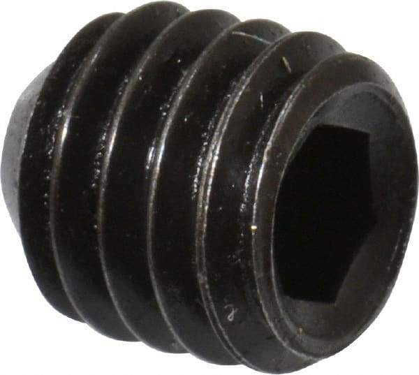 Holo-Krome - #10-32 UNF, 3/16" OAL, Cup Point Set Screw - Grade 8 Alloy Steel, 3/32" Key - Industrial Tool & Supply