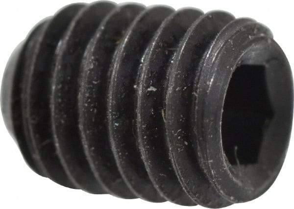 Holo-Krome - #10-32 UNF, 1/4" OAL, Cup Point Set Screw - Grade 8 Alloy Steel, 3/32" Key - Industrial Tool & Supply
