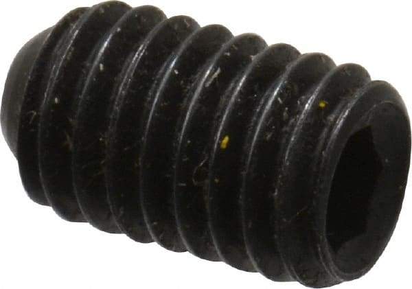 Holo-Krome - #10-32 UNF, 5/16" OAL, Cup Point Set Screw - Grade 8 Alloy Steel, 3/32" Key - Industrial Tool & Supply