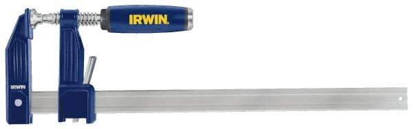 Irwin - 24" Capacity, 3-1/8" Throat Depth Bar Clamp - 1,000 Lb Clamping Pressure, 24" OAL - Industrial Tool & Supply