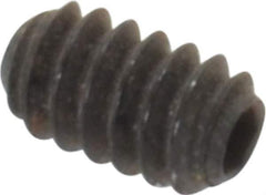 Holo-Krome - #4-40 UNC, 3/16" OAL, Cup Point Set Screw - Grade 8 Alloy Steel, 0.05" Key - Industrial Tool & Supply