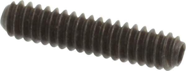 Holo-Krome - #4-40 UNC, 1/2" OAL, Cup Point Set Screw - Grade 8 Alloy Steel, 0.05" Key - Industrial Tool & Supply