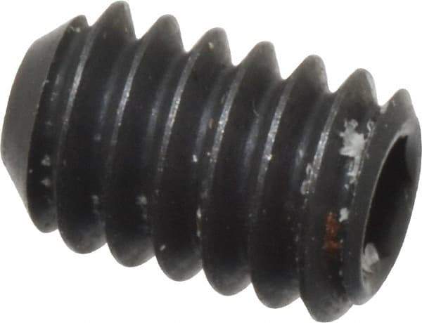 Holo-Krome - #5-40 UNC, 3/16" OAL, Cup Point Set Screw - Grade 8 Alloy Steel, 1/16" Key - Industrial Tool & Supply