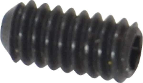 Holo-Krome - #5-40 UNC, 1/4" OAL, Cup Point Set Screw - Grade 8 Alloy Steel, 1/16" Key - Industrial Tool & Supply