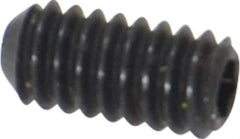 Holo-Krome - #5-40 UNC, 1/4" OAL, Cup Point Set Screw - Grade 8 Alloy Steel, 1/16" Key - Industrial Tool & Supply
