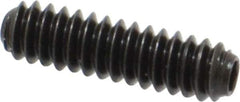 Holo-Krome - #6-32 UNC, 1/2" OAL, Cup Point Set Screw - Grade 8 Alloy Steel, 1/16" Key - Industrial Tool & Supply