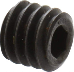 Holo-Krome - #6-40 UNF, 1/8" OAL, Cup Point Set Screw - Grade 8 Alloy Steel, 1/16" Key - Industrial Tool & Supply