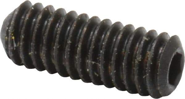 Holo-Krome - #6-40 UNF, 3/8" OAL, Cup Point Set Screw - Grade 8 Alloy Steel, 1/16" Key - Industrial Tool & Supply