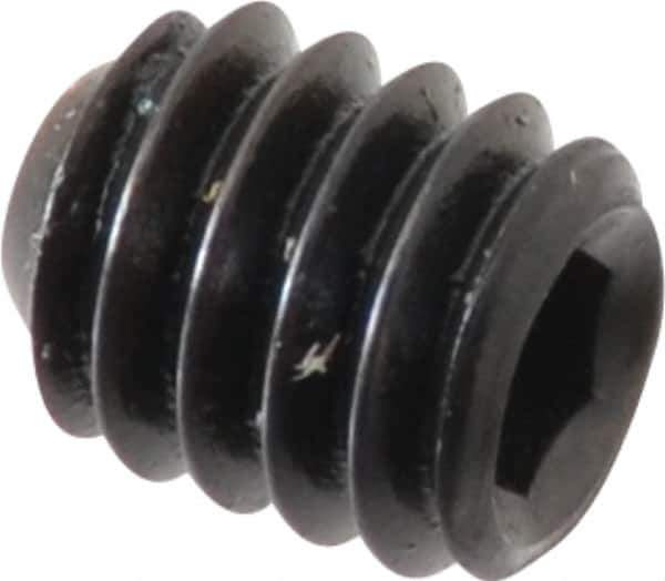 Holo-Krome - #8-32 UNC, 3/16" OAL, Cup Point Set Screw - Grade 8 Alloy Steel, 5/64" Key - Industrial Tool & Supply