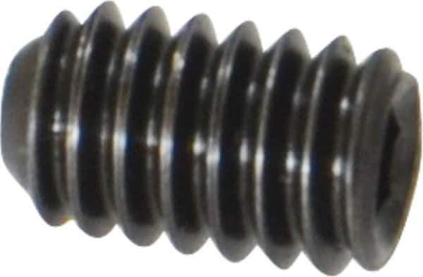 Holo-Krome - #8-32 UNC, 1/4" OAL, Cup Point Set Screw - Grade 8 Alloy Steel, 5/64" Key - Industrial Tool & Supply
