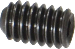 Holo-Krome - #8-32 UNC, 1/4" OAL, Cup Point Set Screw - Grade 8 Alloy Steel, 5/64" Key - Industrial Tool & Supply