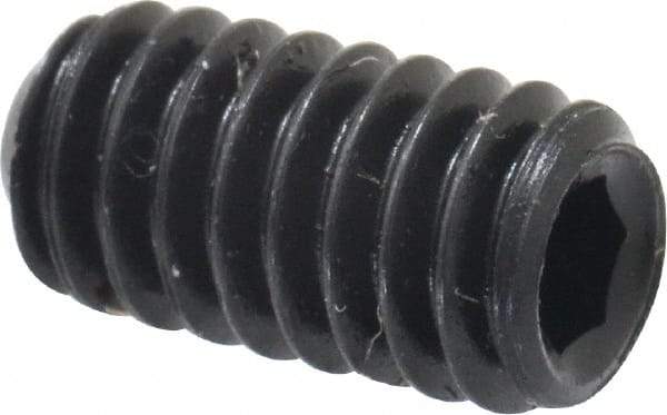 Holo-Krome - #8-32 UNC, 5/16" OAL, Cup Point Set Screw - Grade 8 Alloy Steel, 5/64" Key - Industrial Tool & Supply