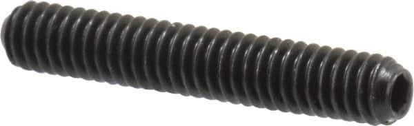 Holo-Krome - #8-32 UNC, 1" OAL, Cup Point Set Screw - Grade 8 Alloy Steel, 5/64" Key - Industrial Tool & Supply
