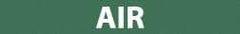 NMC - Pipe Marker with Air Legend and No Graphic - 1-1/2 to 2" Pipe Outside Diam, White on Green - Industrial Tool & Supply