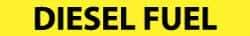 NMC - Pipe Marker with Diesel Fuel Legend and No Graphic - 3/4 to 1-1/4" Pipe Outside Diam, Black on Yellow - Industrial Tool & Supply