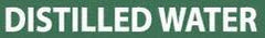NMC - Pipe Marker with Distilled Water Legend and No Graphic - 3/4 to 1-1/4" Pipe Outside Diam, White on Green - Industrial Tool & Supply