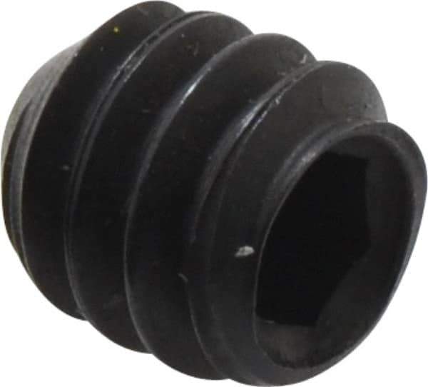 Holo-Krome - #10-24 UNC, 3/16" OAL, Cup Point Set Screw - Grade 8 Alloy Steel, 3/32" Key - Industrial Tool & Supply