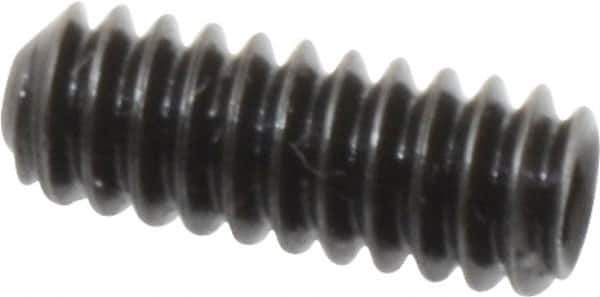 Holo-Krome - #10-24 UNC, 1/2" OAL, Cup Point Set Screw - Grade 8 Alloy Steel, 3/32" Key - Industrial Tool & Supply