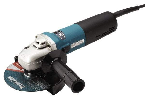 Makita - 6" Wheel Diam, 4,000 to 9,000 RPM, Corded Angle & Disc Grinder - 5/8-11 Spindle, 120 Volts, 12 Amps - Industrial Tool & Supply