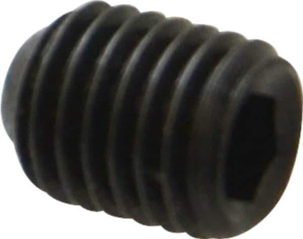Holo-Krome - 1/4-28 UNF, 5/16" OAL, Cup Point Set Screw - Grade 8 Alloy Steel, 1/8" Key - Industrial Tool & Supply