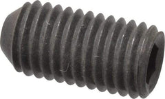 Holo-Krome - 1/4-28 UNF, 1/2" OAL, Cup Point Set Screw - Grade 8 Alloy Steel, 1/8" Key - Industrial Tool & Supply