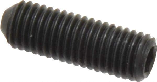 Holo-Krome - 1/4-28 UNF, 3/4" OAL, Cup Point Set Screw - Grade 8 Alloy Steel, 1/8" Key - Industrial Tool & Supply