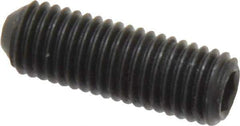 Holo-Krome - 1/4-28 UNF, 3/4" OAL, Cup Point Set Screw - Grade 8 Alloy Steel, 1/8" Key - Industrial Tool & Supply