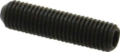 Holo-Krome - 1/4-28 UNF, 1" OAL, Cup Point Set Screw - Grade 8 Alloy Steel, 1/8" Key - Industrial Tool & Supply
