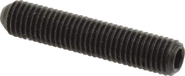 Holo-Krome - 1/4-28 UNF, 1-1/4" OAL, Cup Point Set Screw - Grade 8 Alloy Steel, 1/8" Key - Industrial Tool & Supply