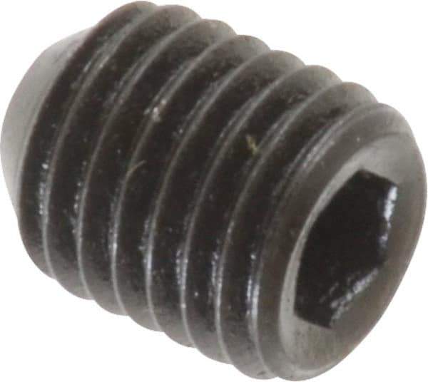 Holo-Krome - 5/16-24 UNF, 3/8" OAL, Cup Point Set Screw - Grade 8 Alloy Steel, 5/32" Key - Industrial Tool & Supply