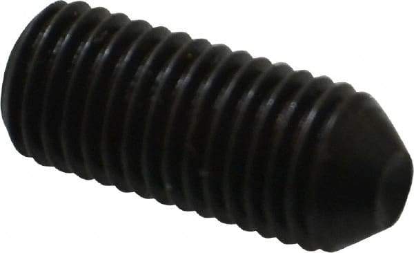 Holo-Krome - 5/16-24 UNF, 3/4" OAL, Cup Point Set Screw - Grade 8 Alloy Steel, 5/32" Key - Industrial Tool & Supply
