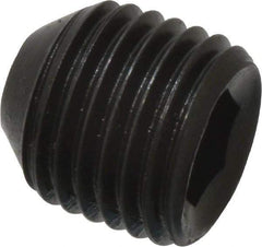Holo-Krome - 3/8-24 UNF, 3/8" OAL, Cup Point Set Screw - Grade 8 Alloy Steel, 3/16" Key - Industrial Tool & Supply