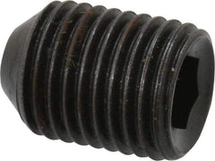 Holo-Krome - 3/8-24 UNF, 1/2" OAL, Cup Point Set Screw - Grade 8 Alloy Steel, 3/16" Key - Industrial Tool & Supply