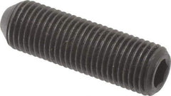 Holo-Krome - 3/8-24 UNF, 1-1/4" OAL, Cup Point Set Screw - Grade 8 Alloy Steel, 3/16" Key - Industrial Tool & Supply