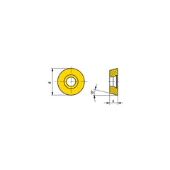 Milling Insert:  RDMX 2006MOT WTN1205,  WTN1205,  Solid Carbide N/A Finish,  1.0000″ OAW