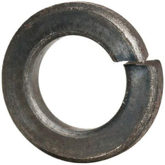 Value Collection - #10, 0.193" ID, 0.056" Thick Split Lock Washer - Grade 2 Spring Steel, Uncoated, 0.193" Min ID, 0.2" Max ID, 0.35" Max OD - Industrial Tool & Supply