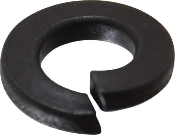 Value Collection - 1/4", 0.252" ID, 0.077" Thick Split Lock Washer - Grade 2 Spring Steel, Uncoated, 0.252" Min ID, 0.26" Max ID, 0.489" Max OD - Industrial Tool & Supply