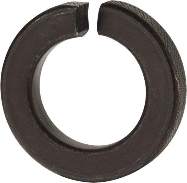 Value Collection - 1-1/4", 1.254" ID, 0.384" Thick Split Lock Washer - Grade 8 Spring Steel, Uncoated, 1.254" Min ID, 1.28" Max ID, 2.104" Max OD - Industrial Tool & Supply