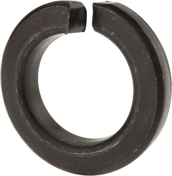 Value Collection - 1-1/2", 1.504" ID, 0.045" Thick Split Lock Washer - Grade 8 Spring Steel, Uncoated, 1.504" Min ID, 1.534" Max ID, 2.491" Max OD - Industrial Tool & Supply