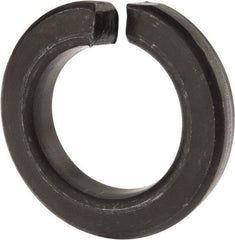 Value Collection - 1-1/2", 1.504" ID, 0.045" Thick Split Lock Washer - Grade 8 Spring Steel, Uncoated, 1.504" Min ID, 1.534" Max ID, 2.491" Max OD - Industrial Tool & Supply